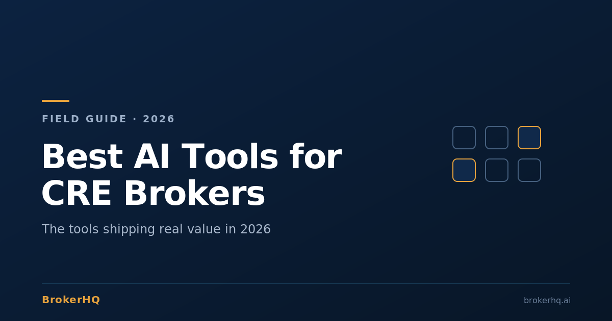Best AI tools for CRE brokers in 2026